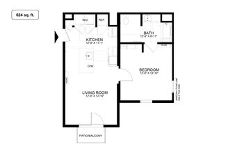 1 Bedroom 6306 floor plan